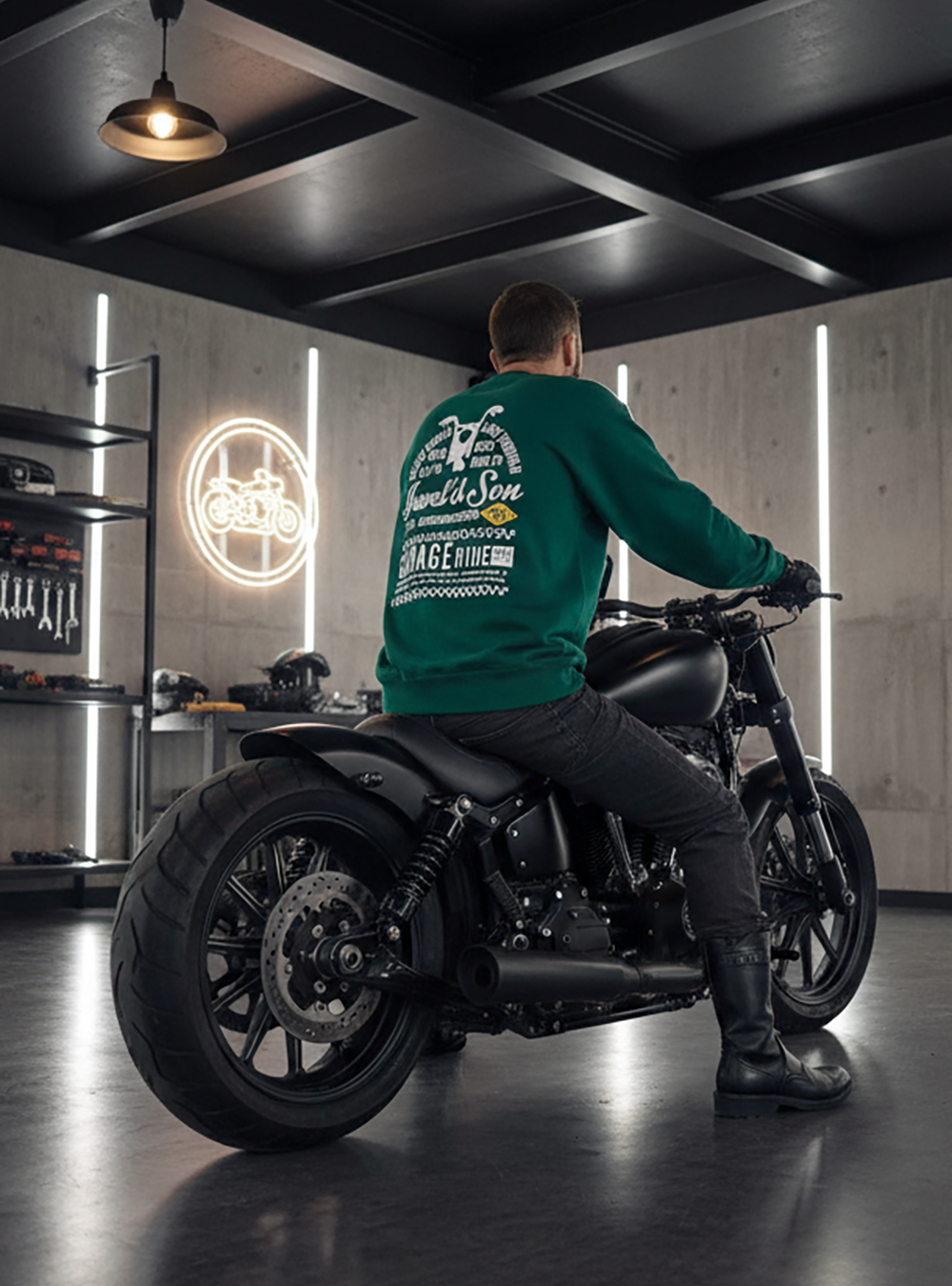 クールネックスエット【アメリカンチェッカー】 Green