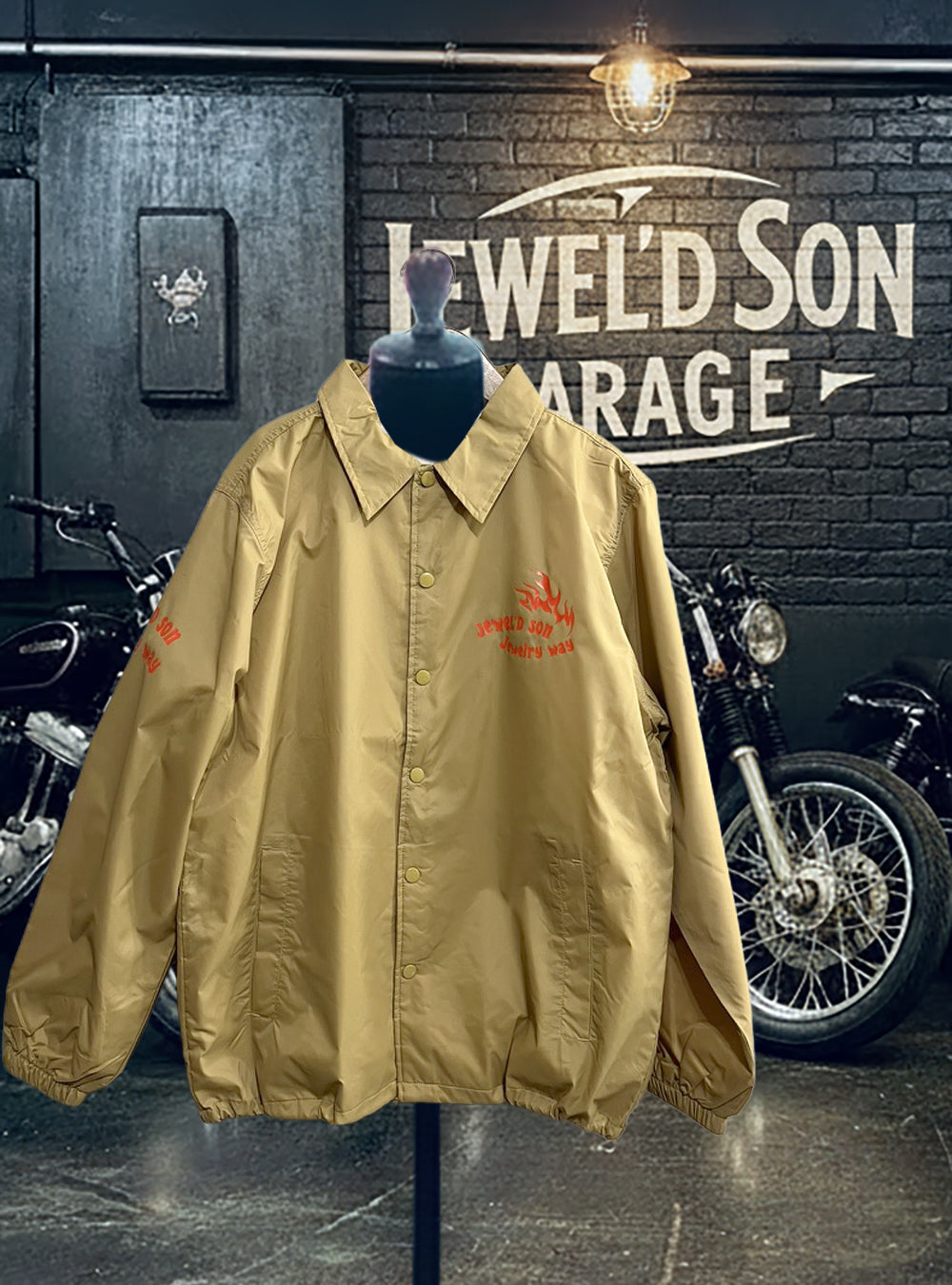 コーチジャケット（ナイロン）【fire】キャメル