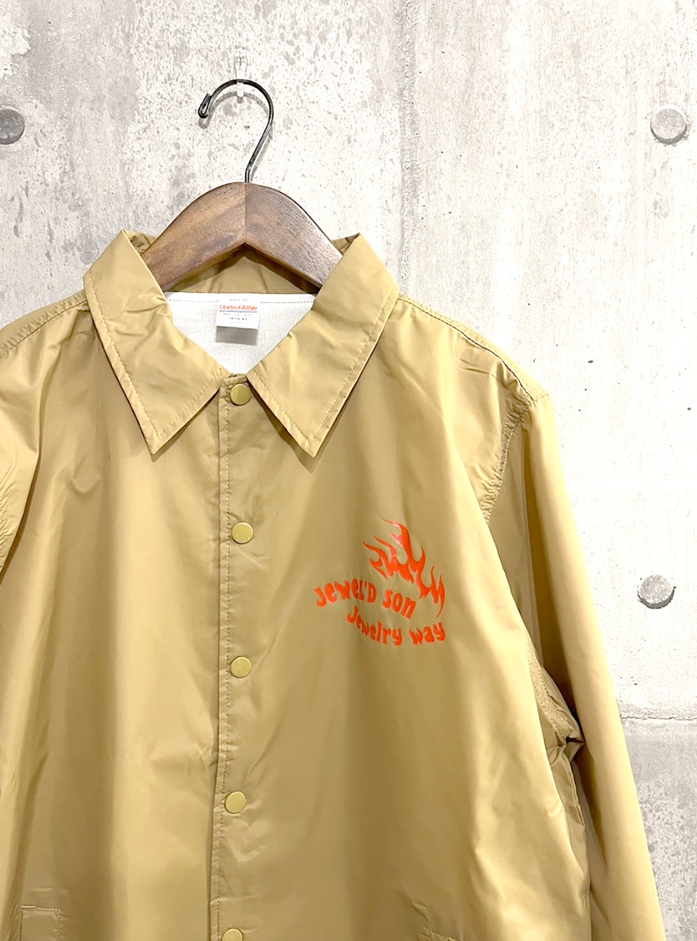 コーチジャケット（ナイロン）【fire】キャメル