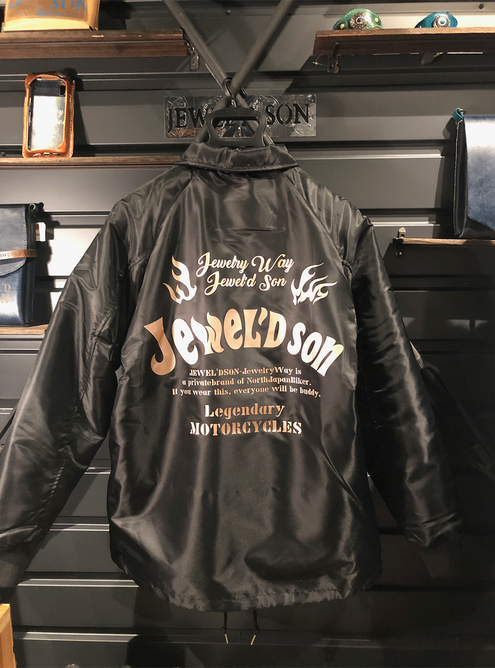 コーチジャケット(裏ボア)【JEWEL'D SON Fireロゴ】【2026年2月より コーチジャケット(裏ボア)【JEWEL'D SON Fireロゴ】【2026年2月より