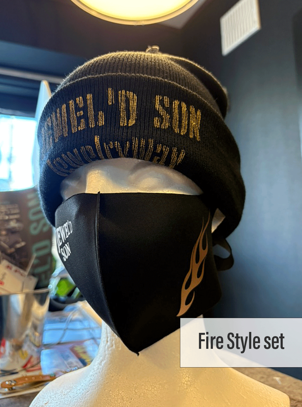 Fireマスク 【Fire Style set】（ファイヤ柄メイン）