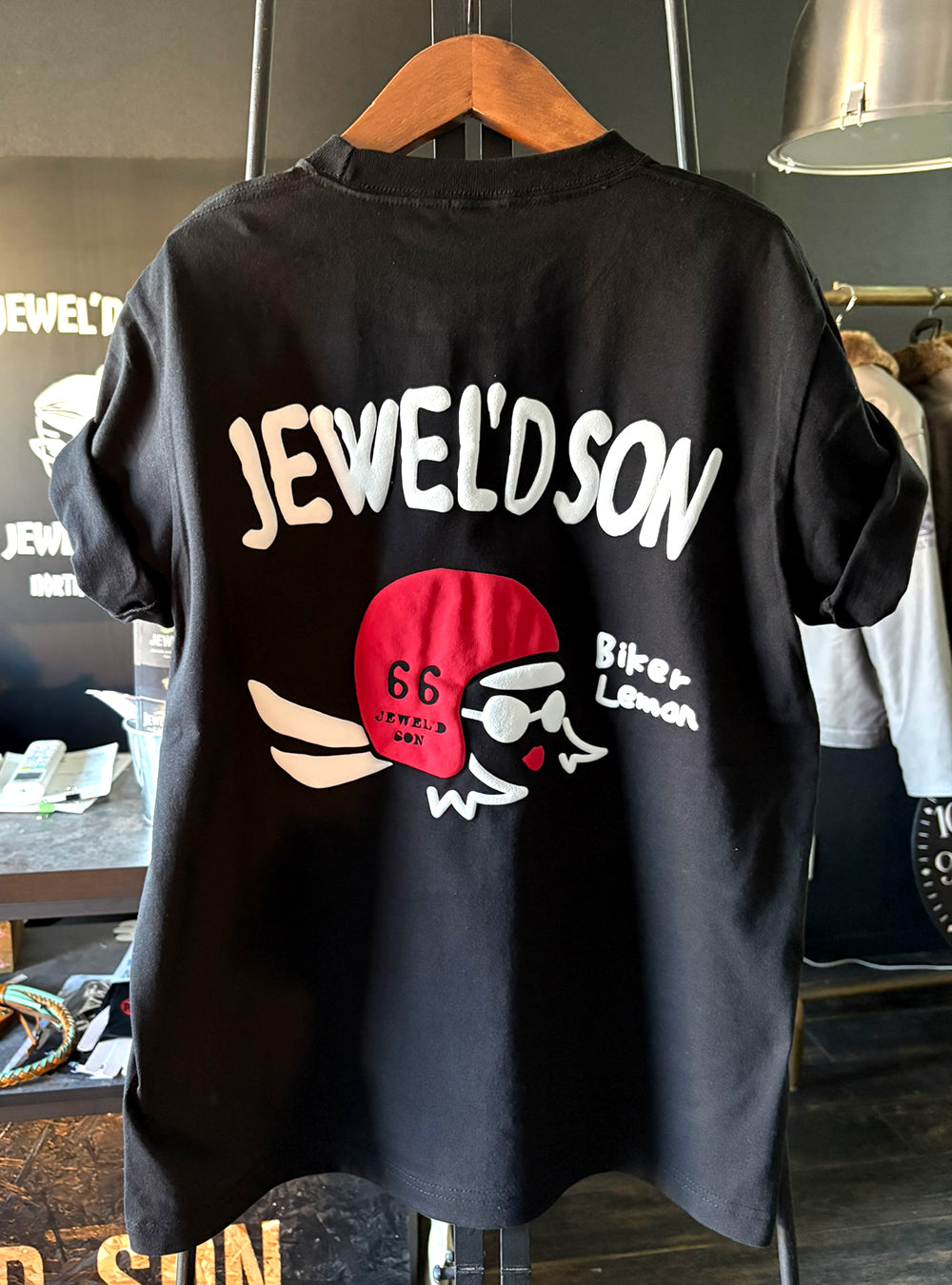 レモンライダー 3Dパフ黒Tシャツ