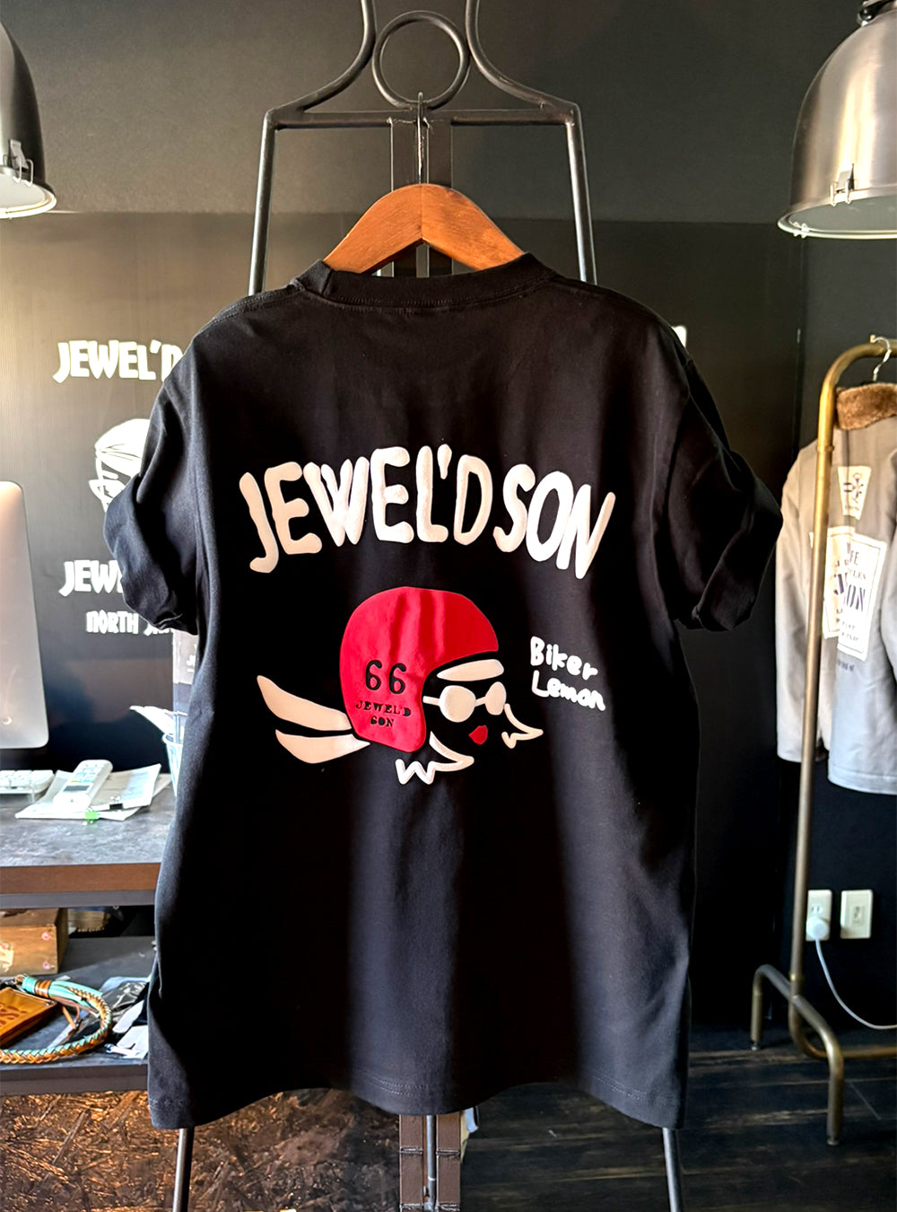レモンライダー 3Dパフ黒Tシャツ