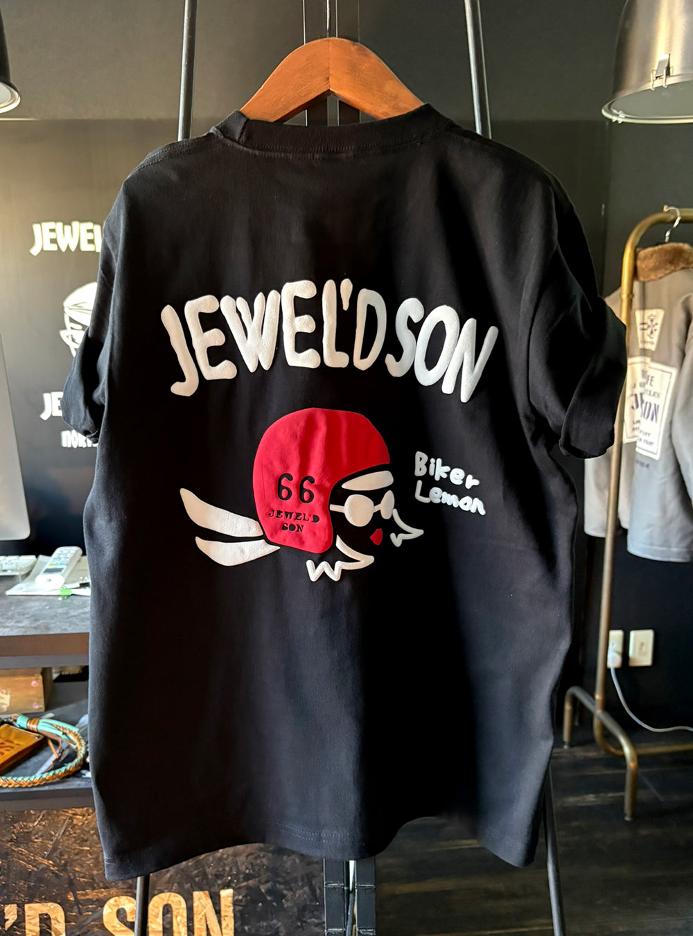 レモンライダー 3Dパフ黒Tシャツ