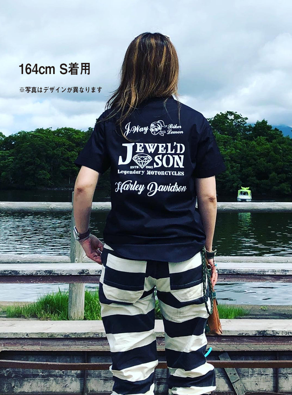 ワークシャツ 半袖【TEXTdesign】黒